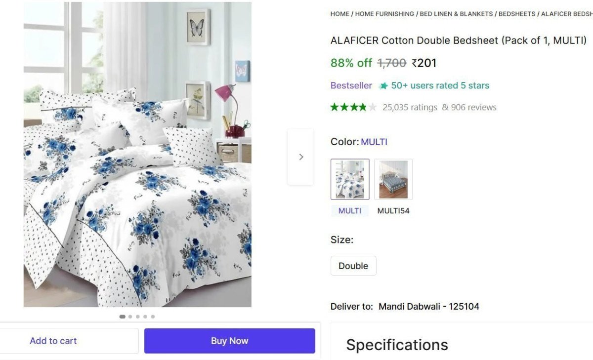 🔥  Cotton Double Bedsheet @ ₹201

🔗 

More Details 👉 

📢 Join WhatsApp Deals


#DealsHeaven #LootDeals #BestDeals