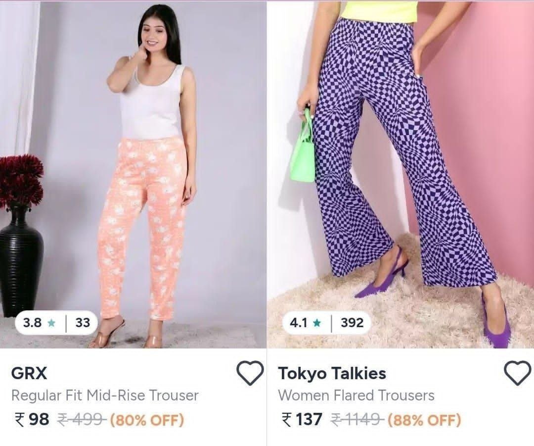Myntra | Women Trousers Starts @98

🔗 

Cargos : 

More Details 👉 

📢 Join WhatsApp Deals


#DealsHeaven #LootDeals #BestDeals
