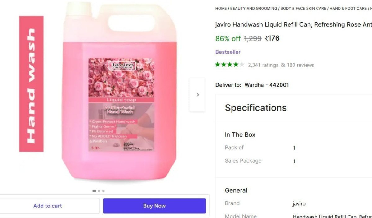 🔥  Handwash Liquid, 5 Ltr @ ₹176

🔗 

More Details 👉 

📢 Join WhatsApp Deals


#DealsHeaven #LootDeals #BestDeals