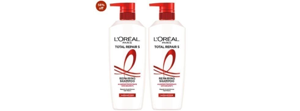 💥L'Oreal Paris Total Repair 5 Shampoo, For Repairing 5 Signs Of Damaged Hair, With Keratin Xs | 800Ml (Pack of 2

💰Deal @ 720🔥.  ❌Reg @ 1199

🔗

More Details 👉 

📢 Join WhatsApp De...