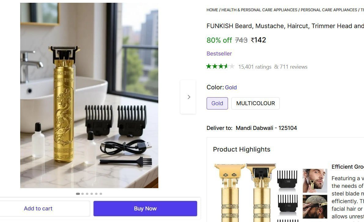 🔥  Beard Trimmer For Men at ₹142

🔗 

More Details 👉 

📢 Join WhatsApp Deals


#DealsHeaven #LootDeals #BestDeals