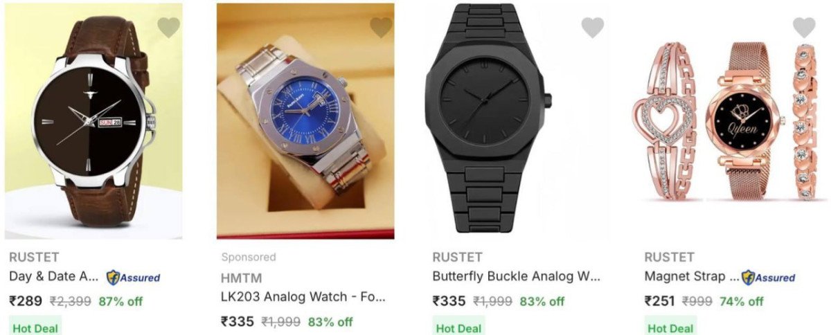 Flipkart Loot : Upto 90% Off On Watches.

🔗  

More Details 👉 

📢 Join WhatsApp Deals


#DealsHeaven #LootDeals #BestDeals