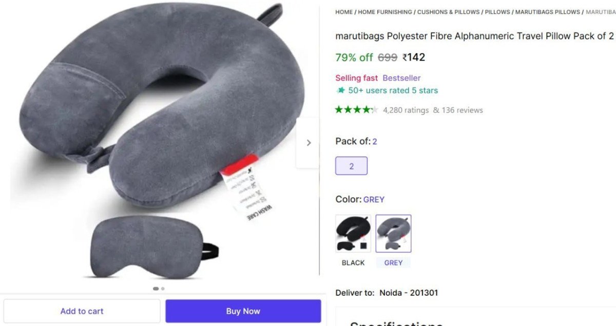 Travel Neck Pillow Set of 2 @ ₹142



More Details 👉 

📢 Join WhatsApp Deals


#DealsHeaven #LootDeals #BestDeals