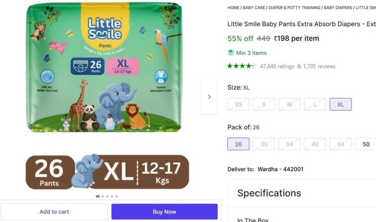 Little Smile Baby Pants XL 26 Pieces @ ₹198



Min 3 Buy

More Details 👉 

📢 Join WhatsApp Deals


#DealsHeaven #LootDeals #BestDeals