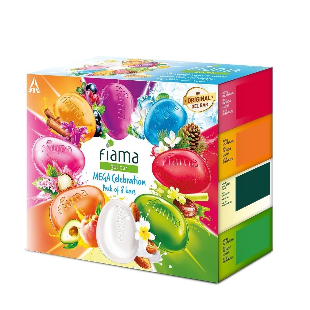 Fiama Gel Bathing Bar Mega Celebration Pack With 8