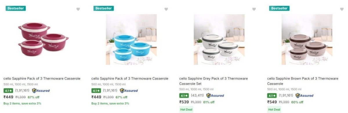 Flipkart | Cello Casserole, Set Of 3 @₹449



More Details 👉 

📢 Join WhatsApp Deals


#DealsHeaven #LootDeals #BestDeals