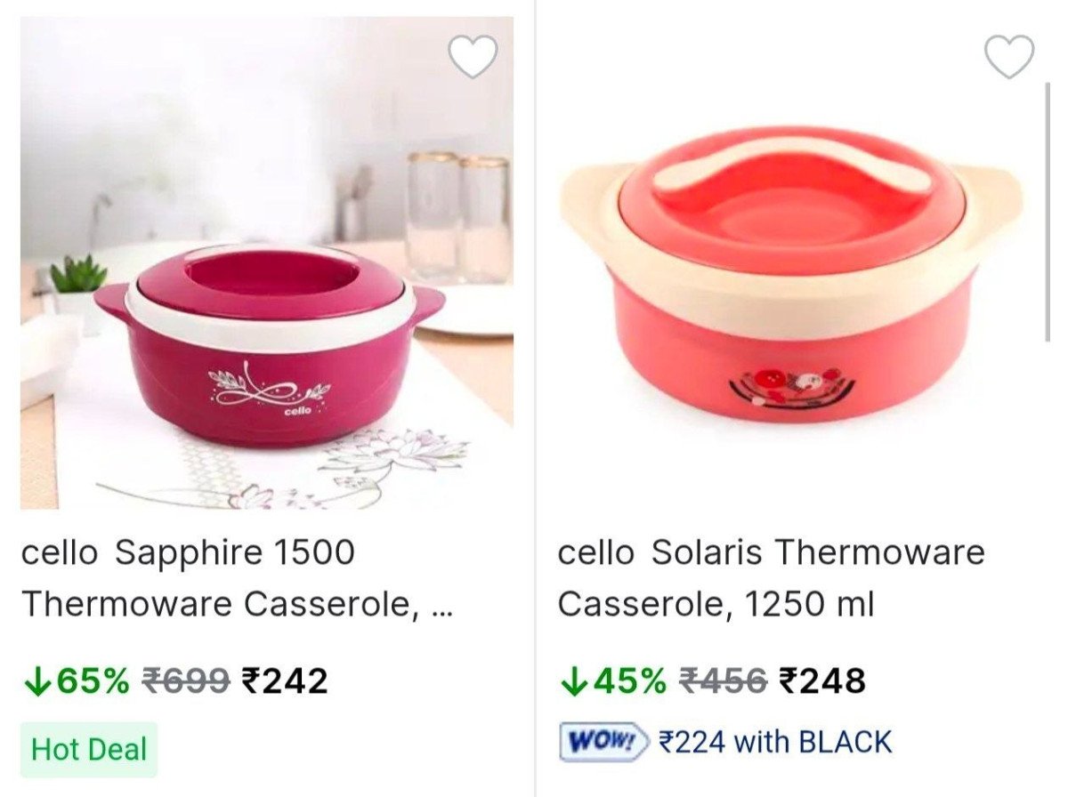 Cello Casseroles Starts At Rs.242



More Details 👉 

📢 Join WhatsApp Deals


#DealsHeaven #LootDeals #BestDeals