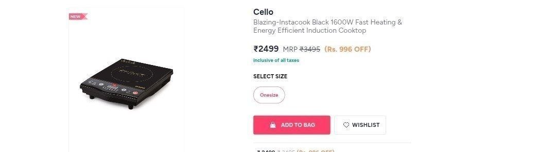 Cello Induction 1600 W at ₹2,499





More Details 👉 

📢 Join WhatsApp Deals


#DealsHeaven #LootDeals #BestDeals