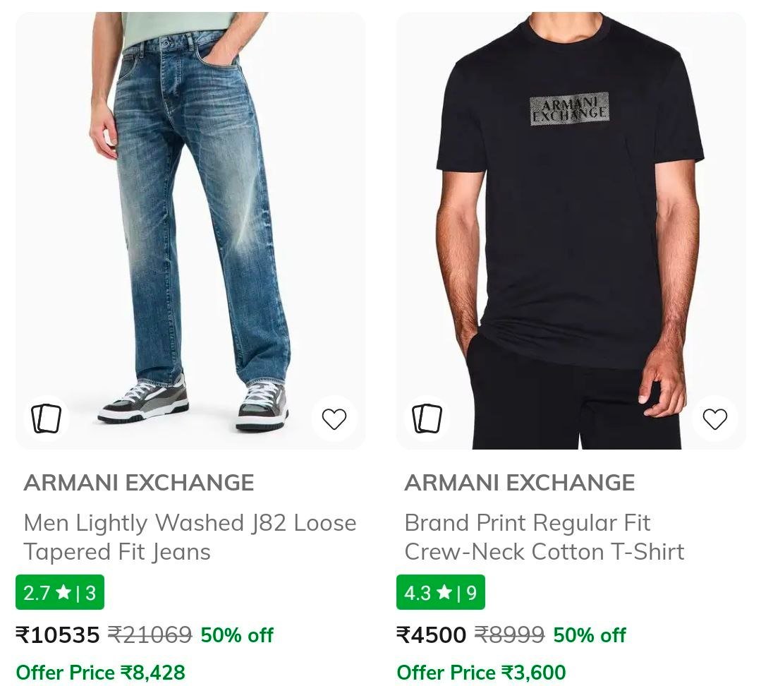 💥Ajio | Brands at High Off Mood!!

🔥Superdry: 

🔥Armani Exchange: 


More Details 👉 

📢 Join WhatsApp Deals


#DealsHeaven #LootDeals #BestDeals