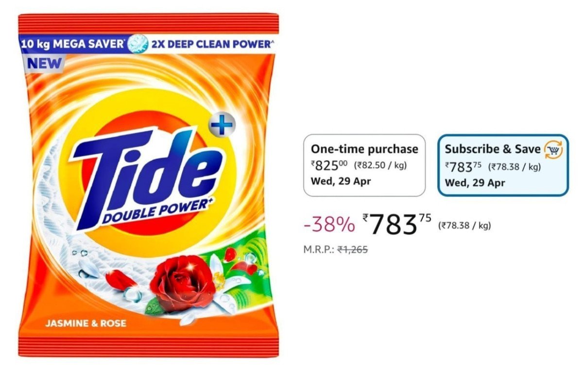 Tide Detergent - 10kg At 783buy From Subscribe Sav