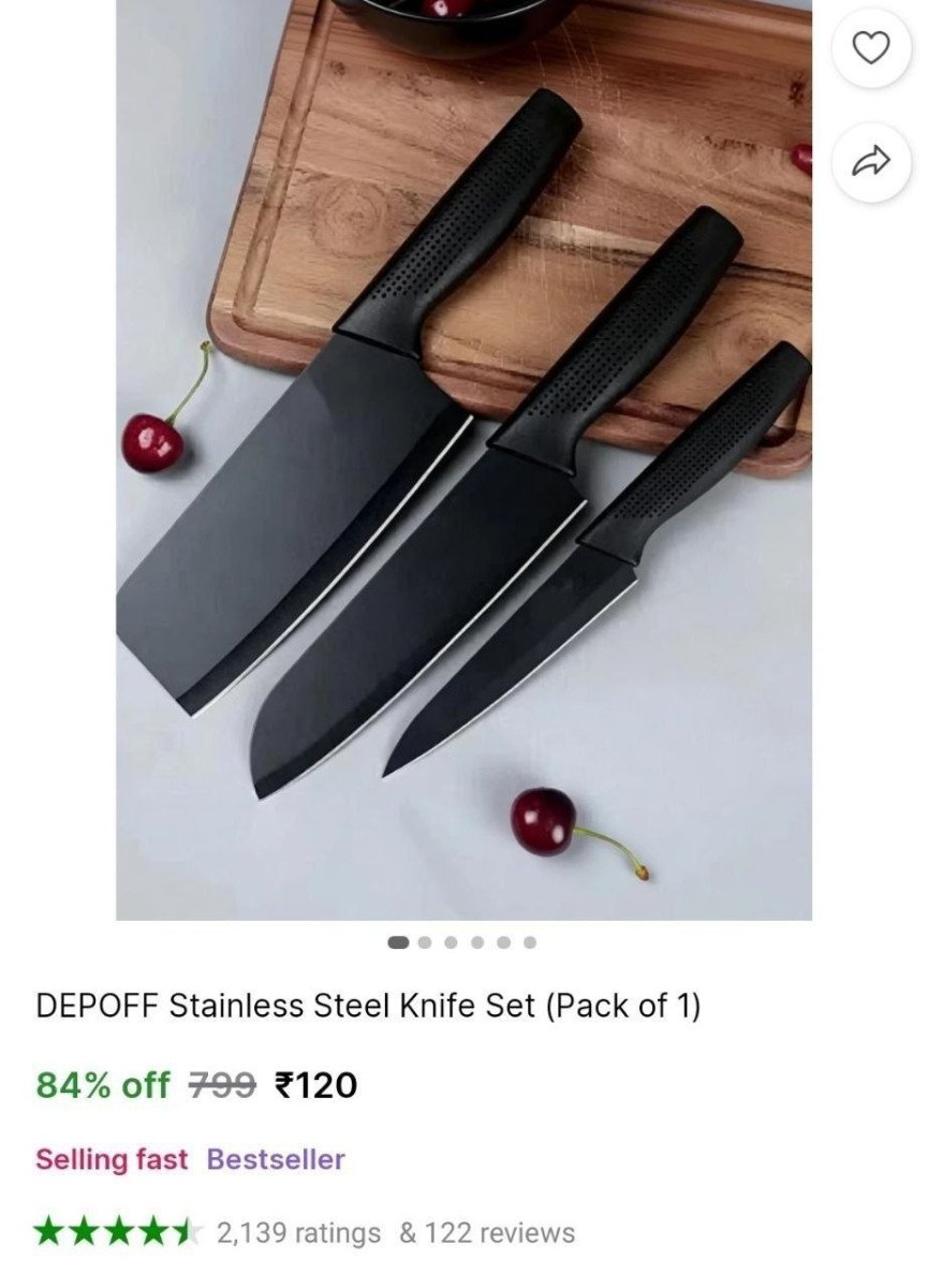 LOOT : Knife Set (Pack of 3) @ ₹120

 

More Details 👉 

📢 Join WhatsApp Deals


#DealsHeaven #LootDeals #BestDeals