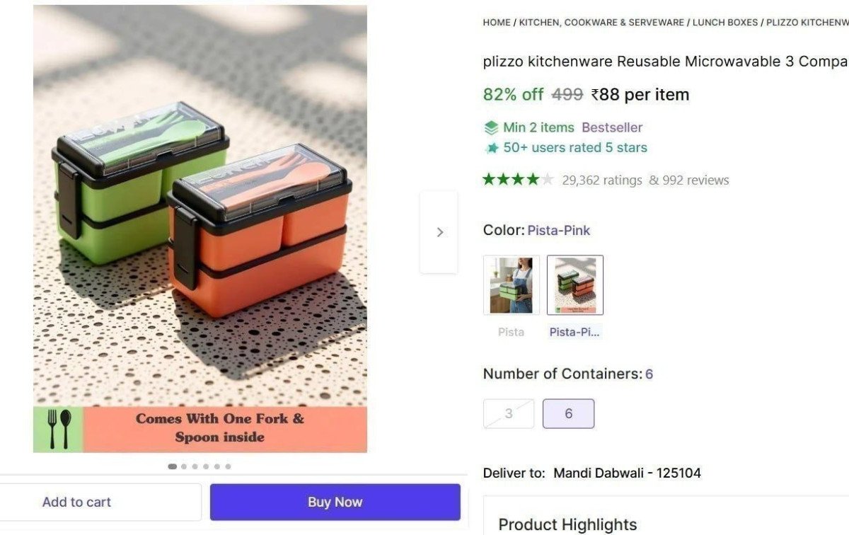 3 Compartment Lunchbox at ₹88



More Details 👉 

📢 Join WhatsApp Deals


#DealsHeaven #LootDeals #BestDeals