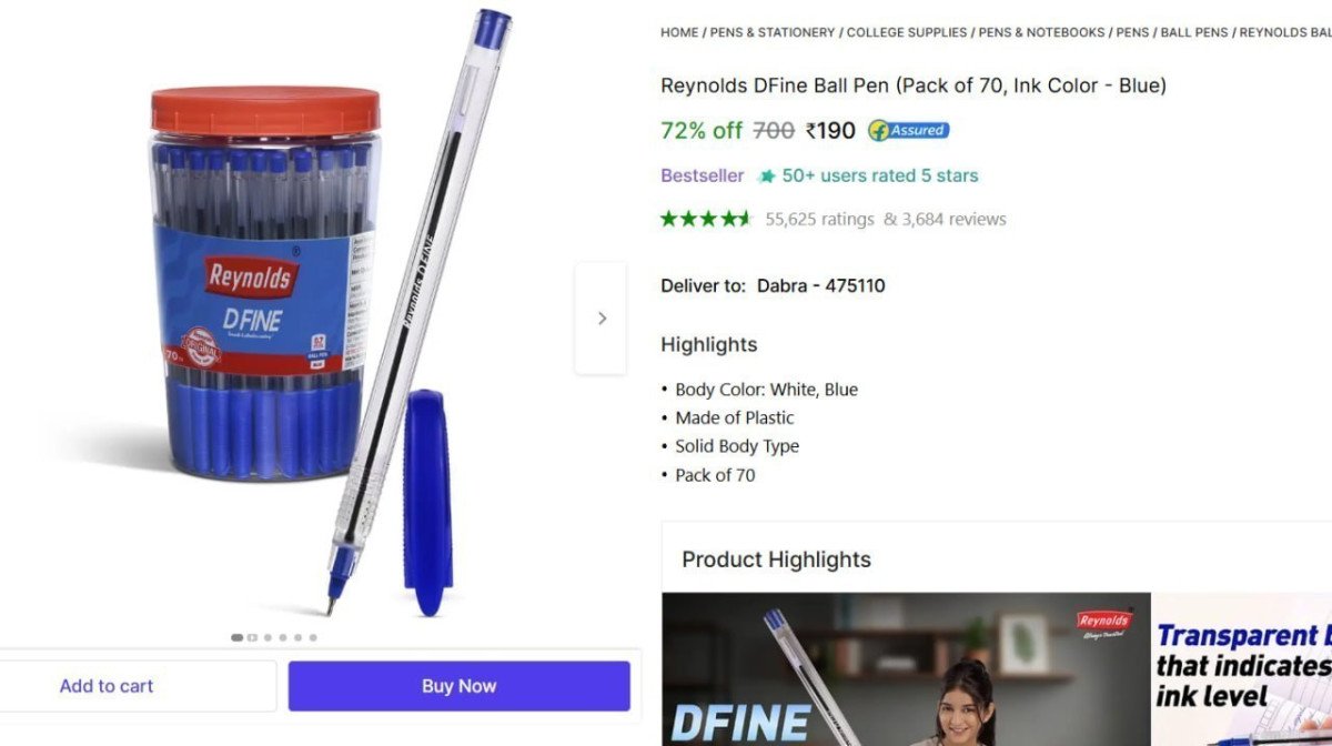 🔥  Pack Of 70 Blue Pen @ ₹190

🔗 

More Details 👉 

📢 Join WhatsApp Deals


#DealsHeaven #LootDeals #BestDeals