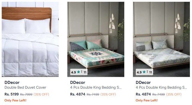 Limited Time Dealmyntra Ddecor Bedding And Bath Es