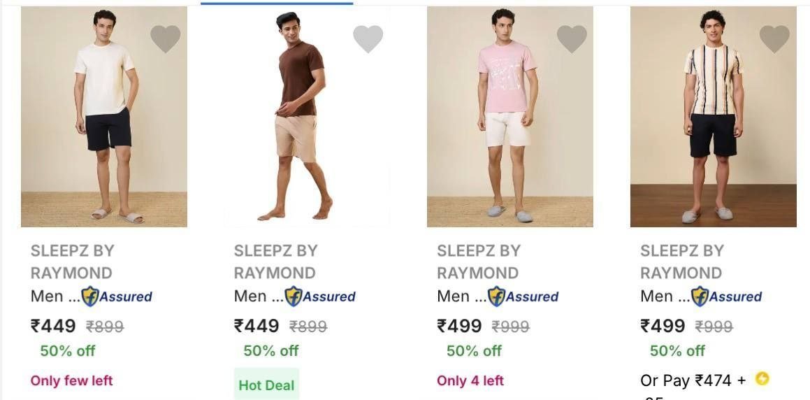 Raymond Night Suit Set From 449