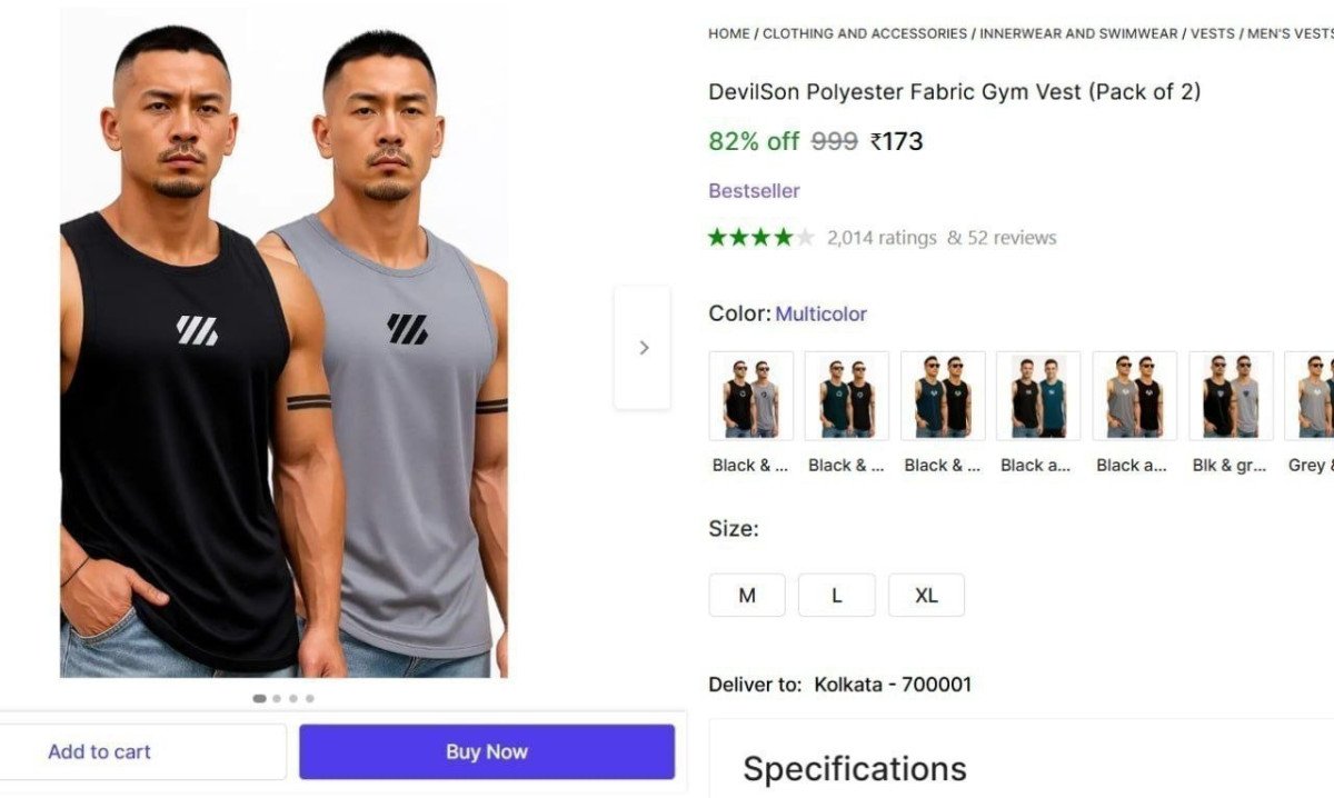 Polyester Fabric Gym Vest (Pack of 2) @ ₹173

 

More Details 👉 

📢 Join WhatsApp Deals


#DealsHeaven #LootDeals #BestDeals