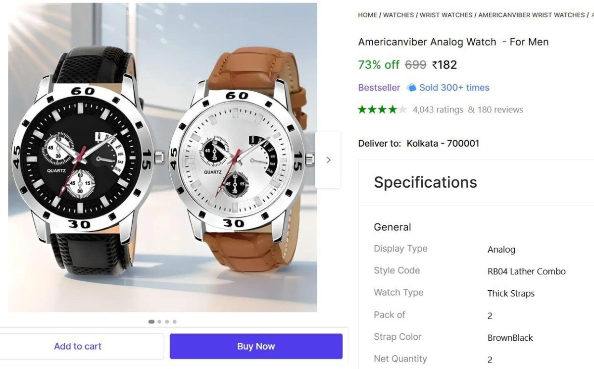 🔥  Analog Watch Pack of 2 @ ₹182

🔗 

More Details 👉 

📢 Join WhatsApp Deals


#DealsHeaven #LootDeals #BestDeals