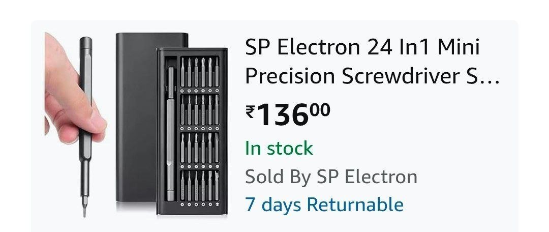 In 1 Screwdriver Set 136 Best In India
