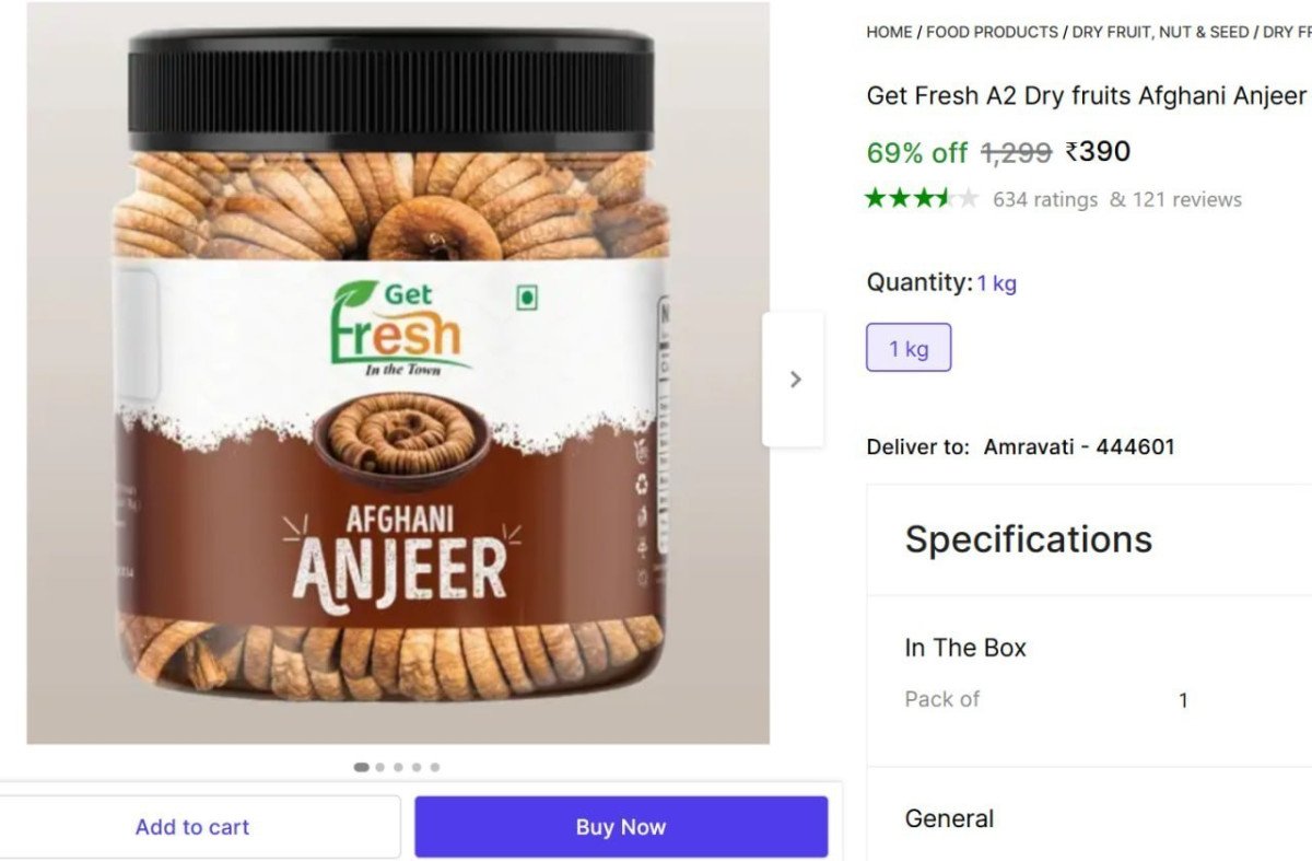 Afghani Anjeer 1kg @ ₹390



More Details 👉 

📢 Join WhatsApp Deals


#DealsHeaven #LootDeals #BestDeals