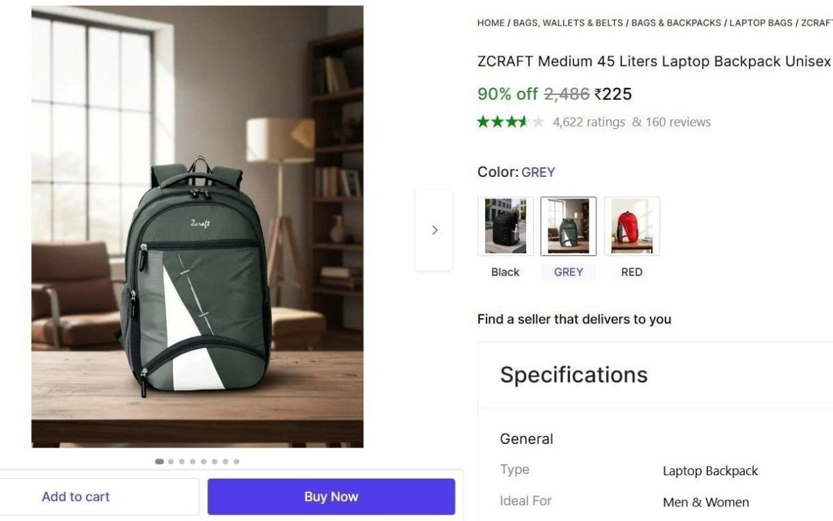 45 Liters Laptop Backpack @ ₹225

 
 

More Details 👉 

📢 Join WhatsApp Deals


#DealsHeaven #LootDeals #BestDeals
