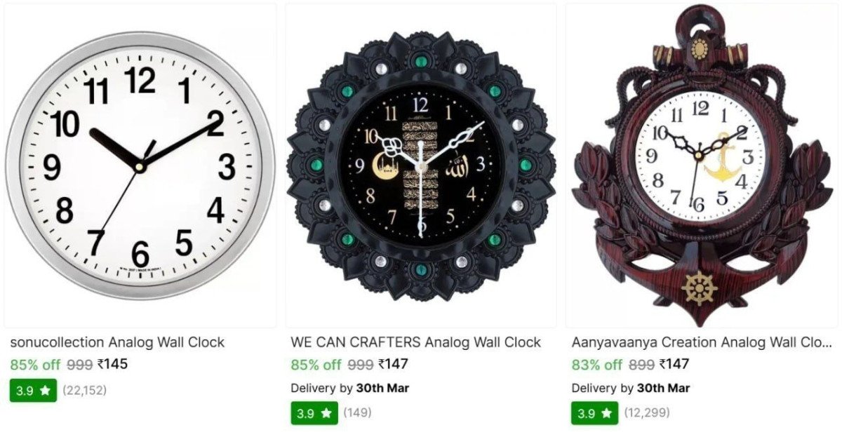 Wall Clocks Starts @ ₹145

 

More Details 👉 

📢 Join WhatsApp Deals


#DealsHeaven #LootDeals #BestDeals