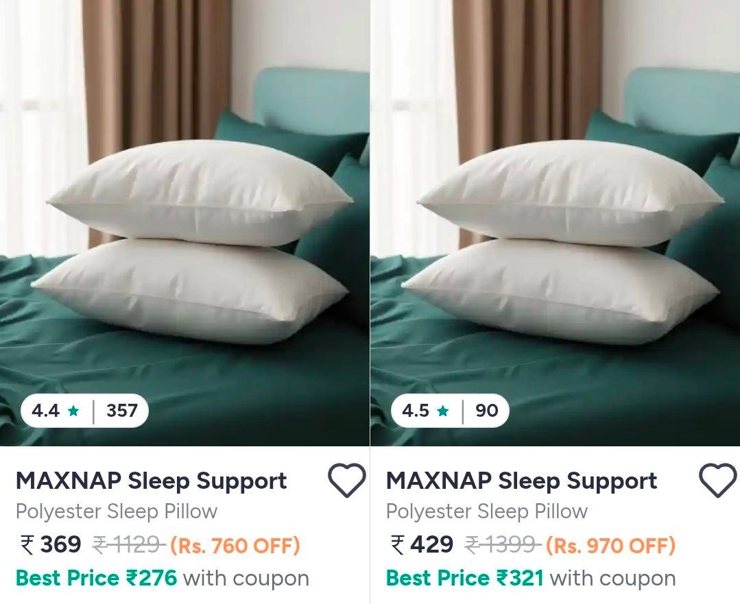Myntra | Pack of 2 Pillows starting @ 369.



More Details 👉 

📢 Join WhatsApp Deals


#DealsHeaven #LootDeals #BestDeals