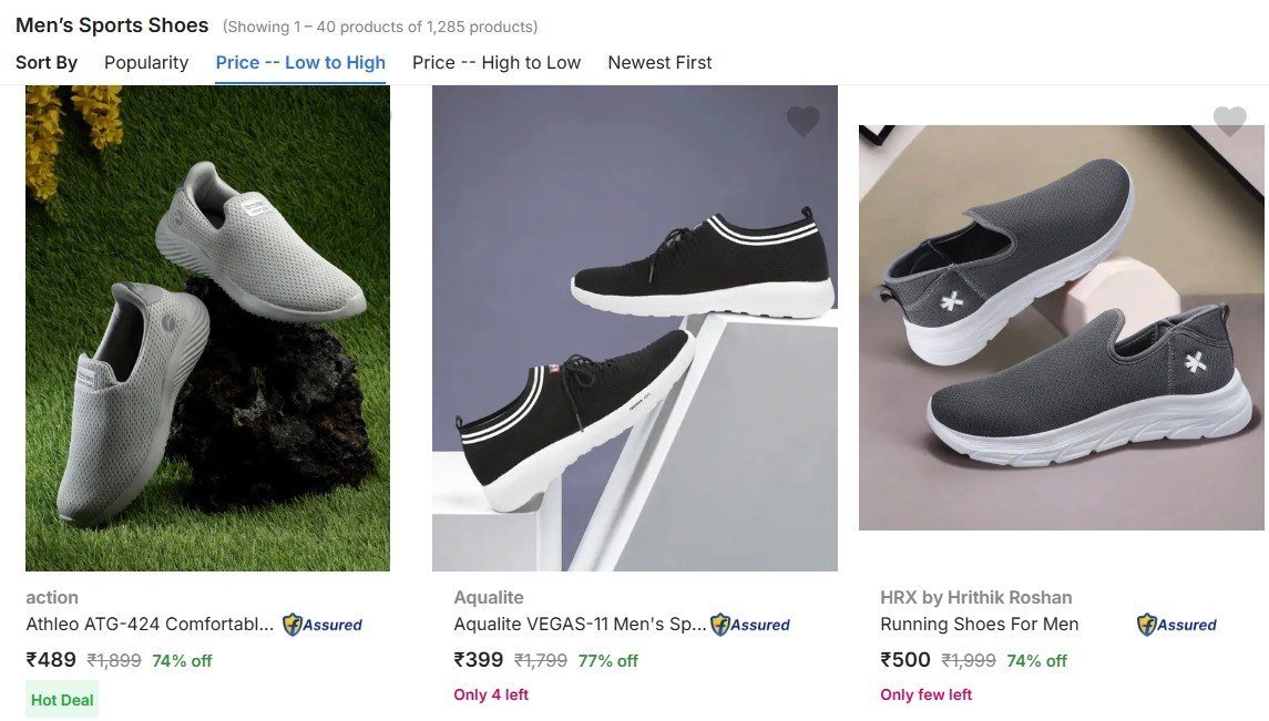 Flipkart : Upto 85% OFF on Branded Shoes, Trolleys & Clothing 🔥🔥

🧳 Trolleys: 
👟 Shoes: 
👔 Men’s Shirts: 
👚 Women’s Top Wear: 

💥 Hurry! Limited-Time Offers Only

More Details...
