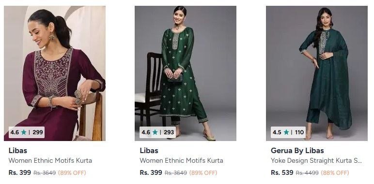 89 On Libas Kurta Sets Kurtis