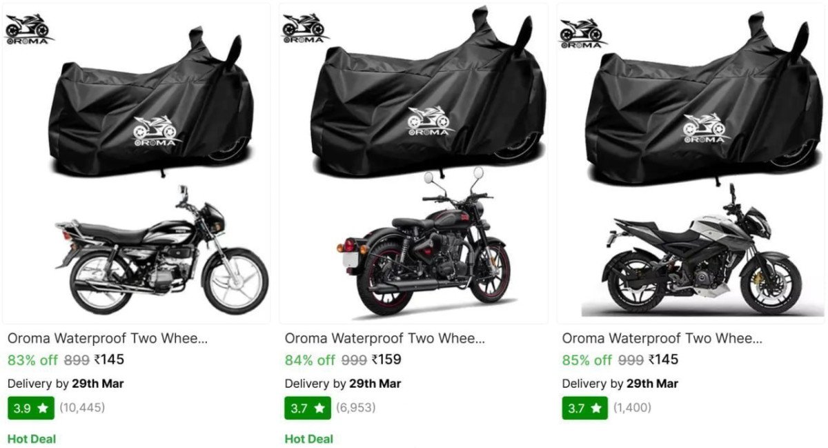🔥  Bike Body Covers From ₹147

🔗 

More Details 👉 

📢 Join WhatsApp Deals


#DealsHeaven #LootDeals #BestDeals