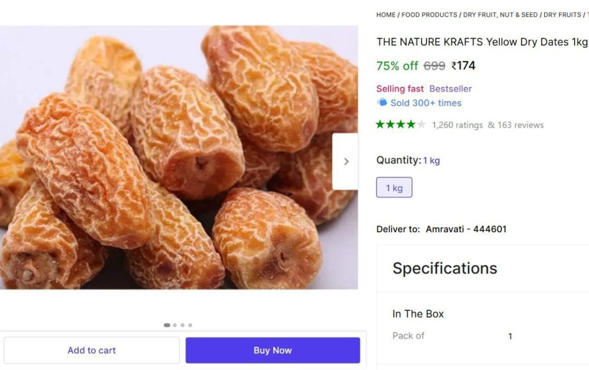 🔥  Yellow Dry Dates 1kg @ ₹174

🔗 

More Details 👉 

📢 Join WhatsApp Deals


#DealsHeaven #LootDeals #BestDeals