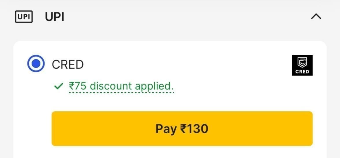 🔥Flipkart X Cred Loot : Flat ₹75 Off On Min. ₹199 Order

➡️

➡️Make Cart Value Min. ₹199 > Pay Via Cred UPI App

✅You Will Get Instant ₹75 Off

More Details 👉 

📢 Join Whats...