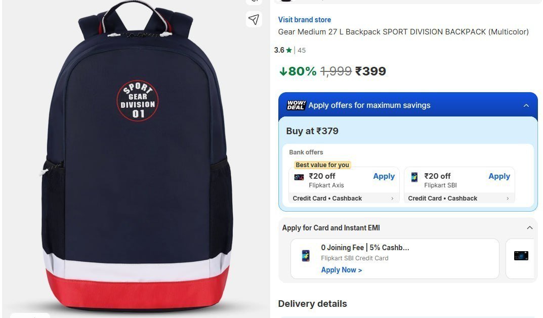 399 

More Details 👉 

📢 Join WhatsApp Deals


#DealsHeaven #LootDeals #BestDeals