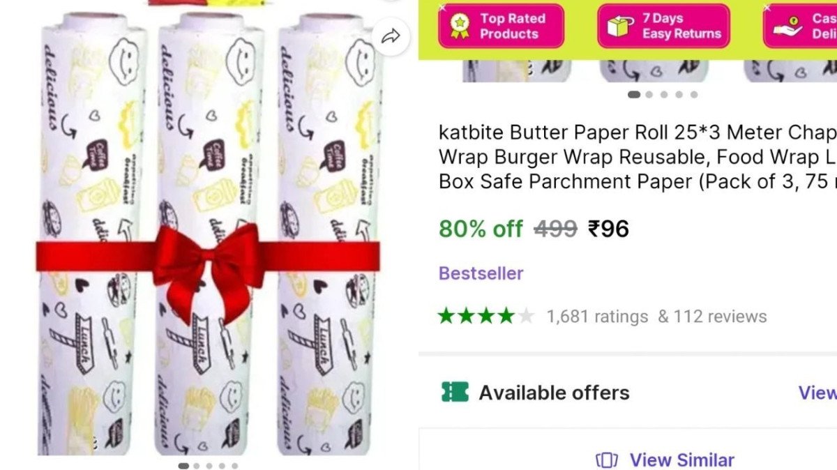 🔥Butter Paper Roll @₹96

➡️

➡️Pack Of 3

More Details 👉 

📢 Join WhatsApp Deals


#DealsHeaven #LootDeals #BestDeals