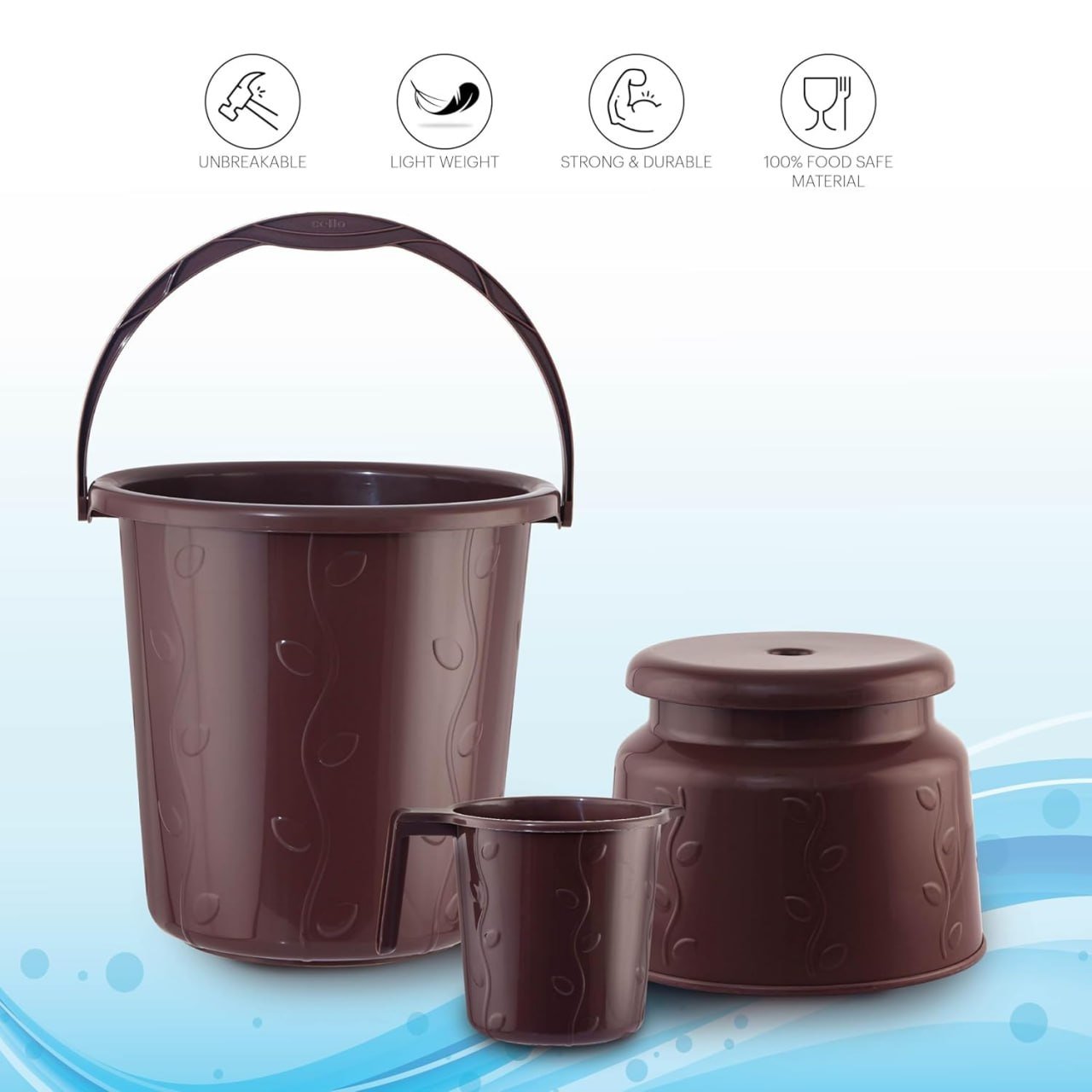 Cello Petal Bathroom Set Of 3 498