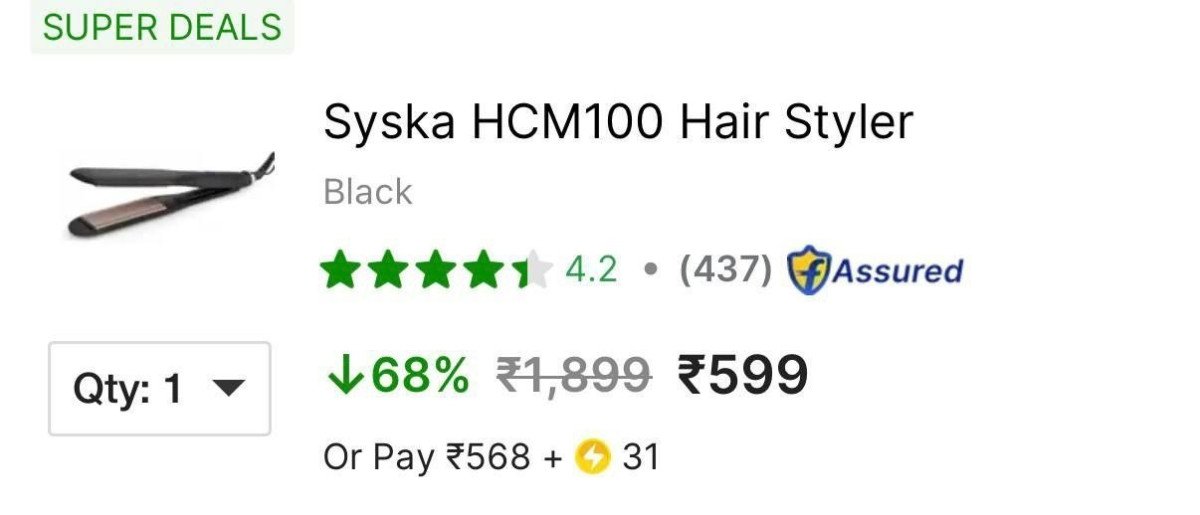 Syska Hair Styler 599 Best In India
