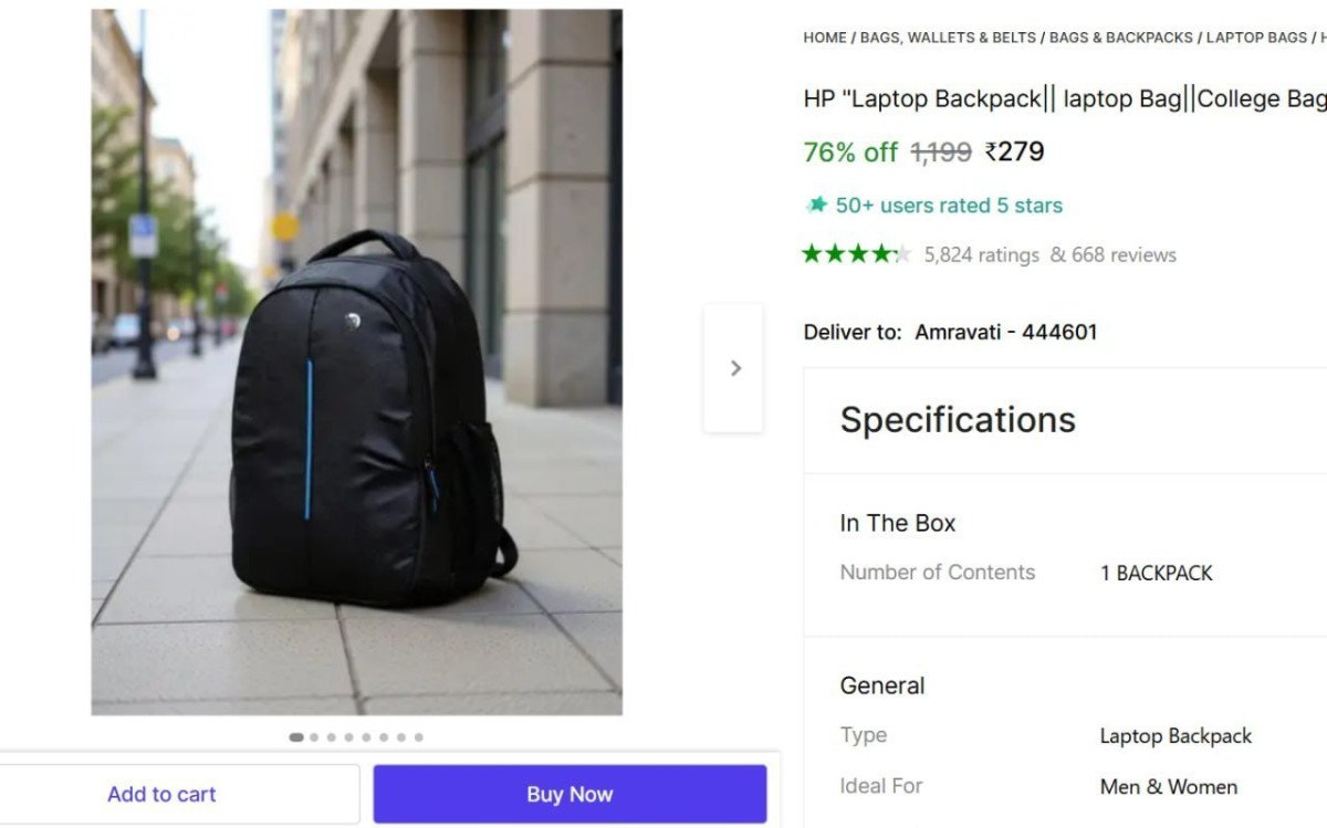 30 L Laptop Backpack (Black) @ ₹279



More Details 👉 

📢 Join WhatsApp Deals


#DealsHeaven #LootDeals #BestDeals