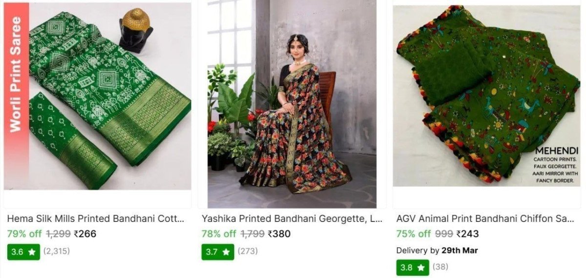 Women's Sarees From Starts @ ₹243

 

More Details 👉 

