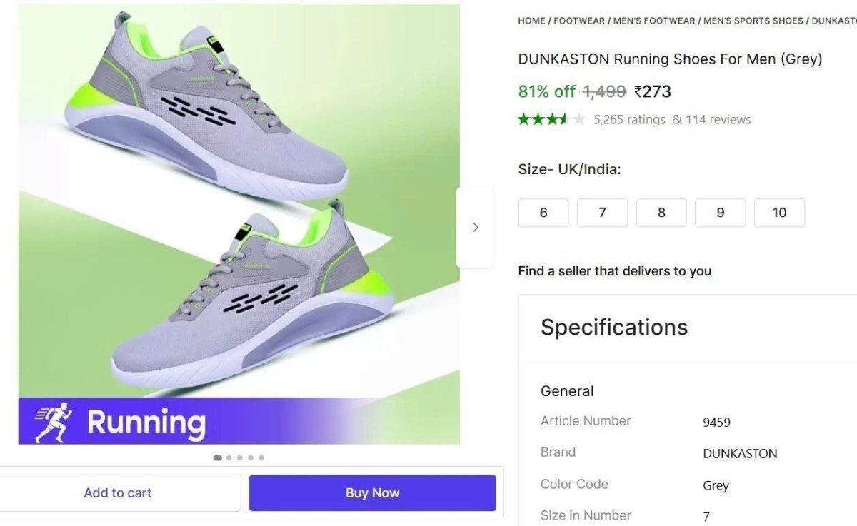 Men's Running Shoes at ₹273

 

More :  

More Details 👉 

📢 Join WhatsApp Deals


#DealsHeaven #LootDeals #BestDeals