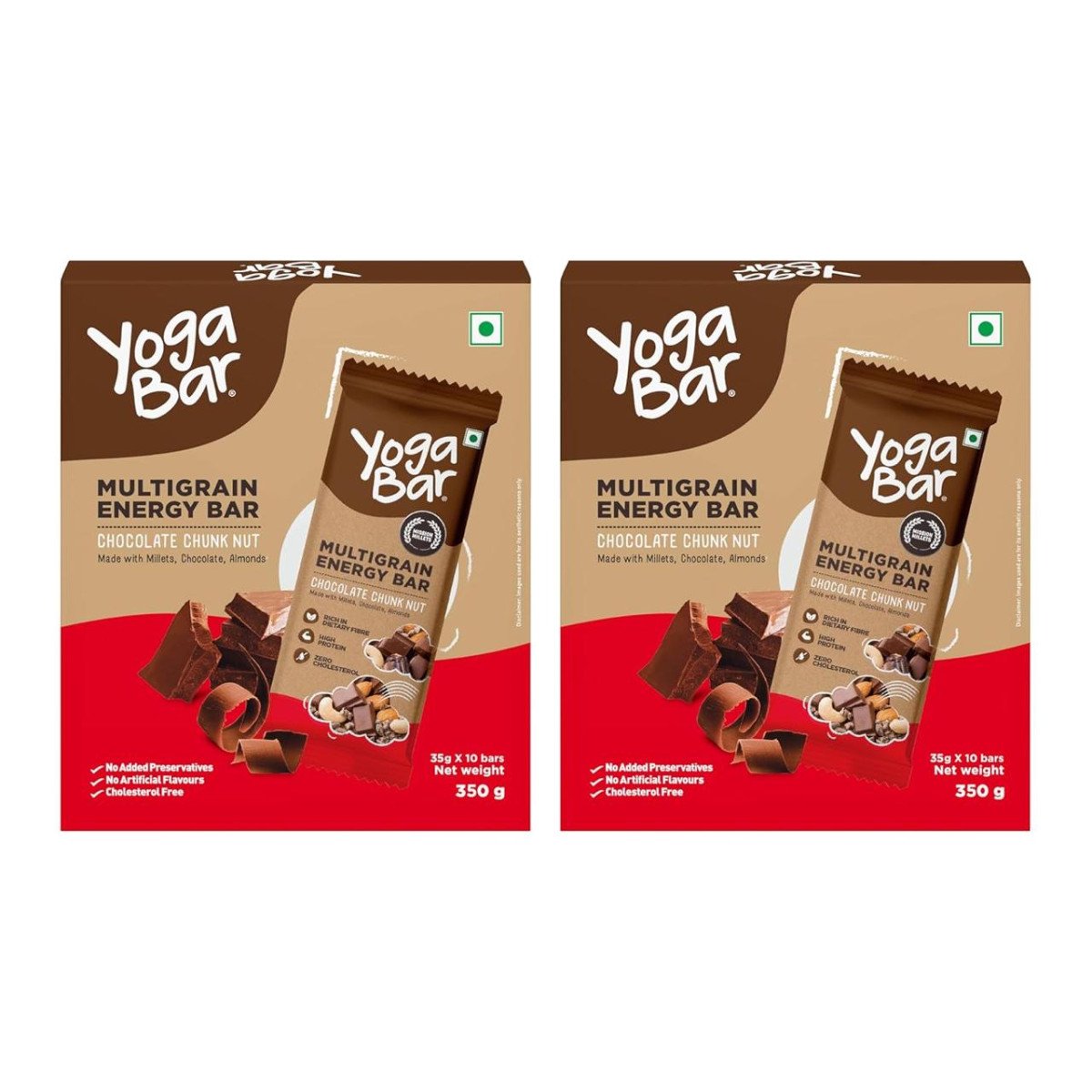 🔥🔥Yogabar Multigrain Energy Bars - Chocolate Chunk 20 