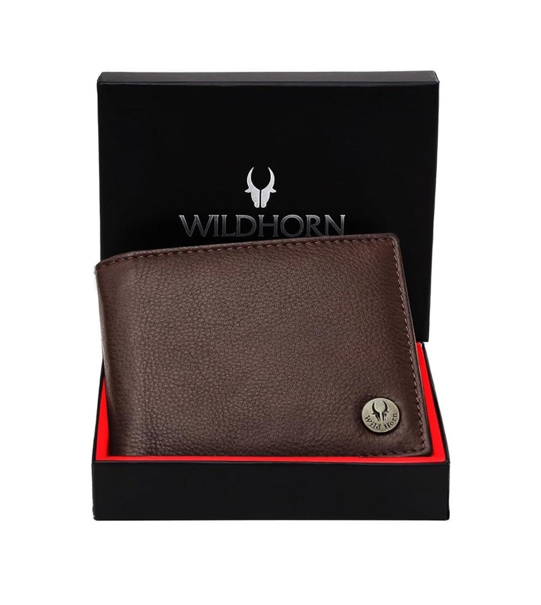 🔥WildHorn Rfid Protected Leather Wallet For Men, Walnut

