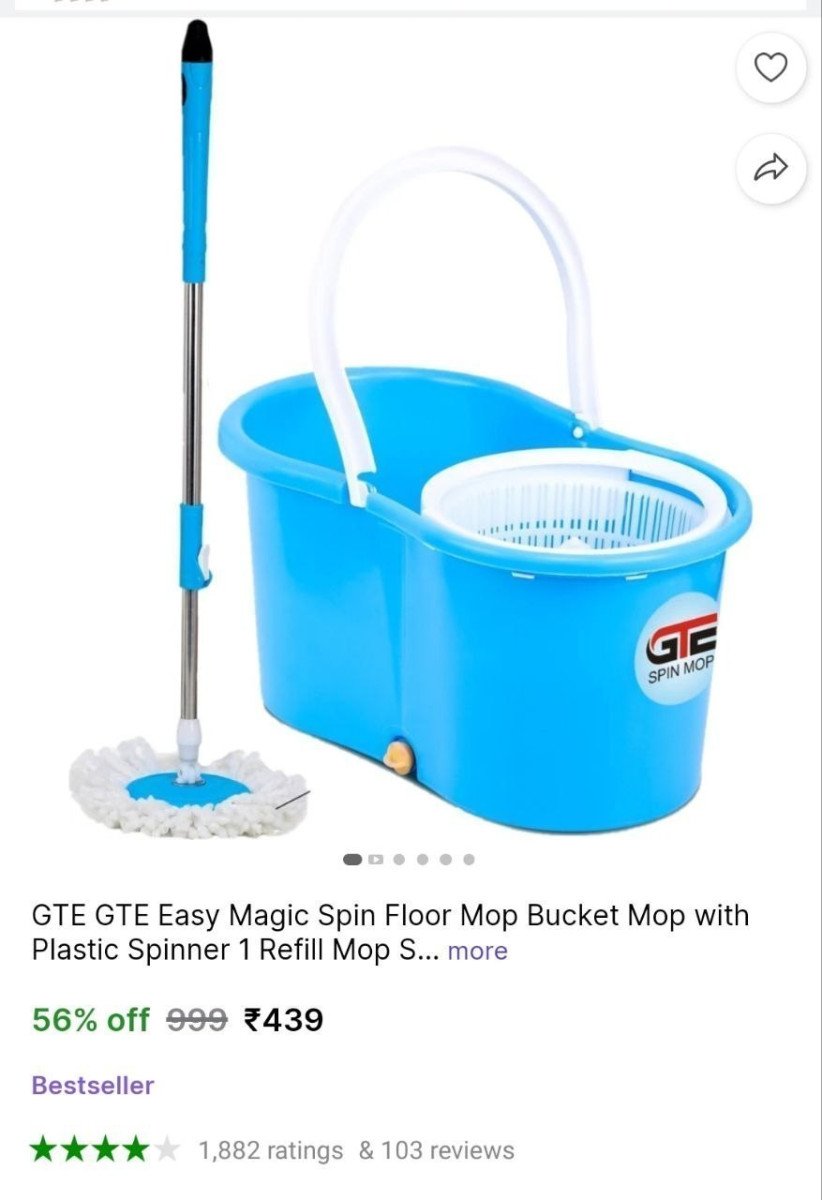 🔥  Floor Cleaning Mop Set @ ₹439

🔗 

More Detai