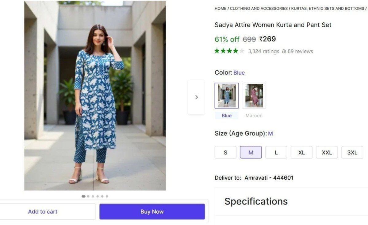 🔥  Women Kurta and Pant Set @ ₹269

🔗 

More Details 👉 

📢 Join WhatsApp Deals


#DealsHeaven #LootDeals #BestDeals
#deals 
#budgetfriendly 
#hotdeals
#trending
#dealoftheday