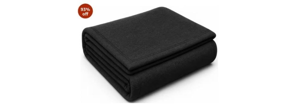 💥Premium Acrylic-Wool Single Bed Blanket – Ultra Warm Winter Blanket for Home & Travel | Soft, Heavyweight, Durable & Fade Resistant (Black, 150 x 220 cm, Weight - 1 Kg) Pack of 3

💰Deal @ 299...