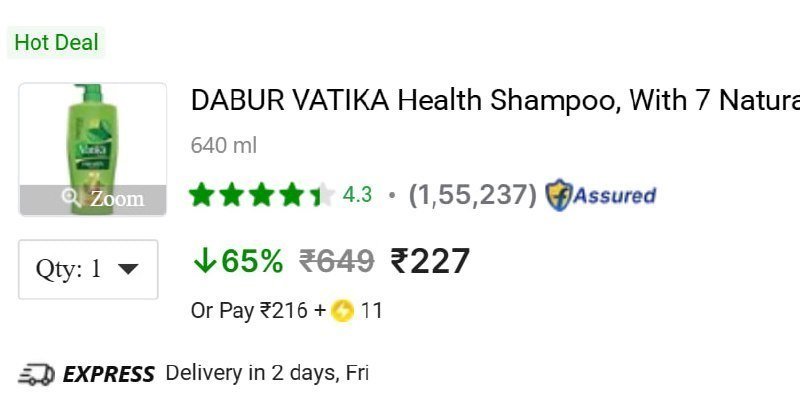 Dabur Vatika Health Shampoo 1L @ 227



More Details 👉 

📢 Join WhatsApp Deals


#DealsHeaven #LootDeals #BestDeals
#deals 
#budgetfriendly 
#hotdeals
#trending
#dealoftheday