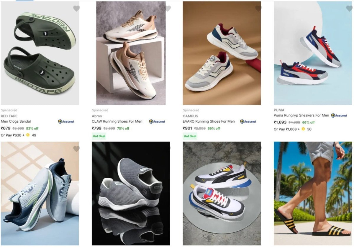 On Branded Shoesmaster Link Puma Adidas Reebok Campus Redtape Ducati Crocs 