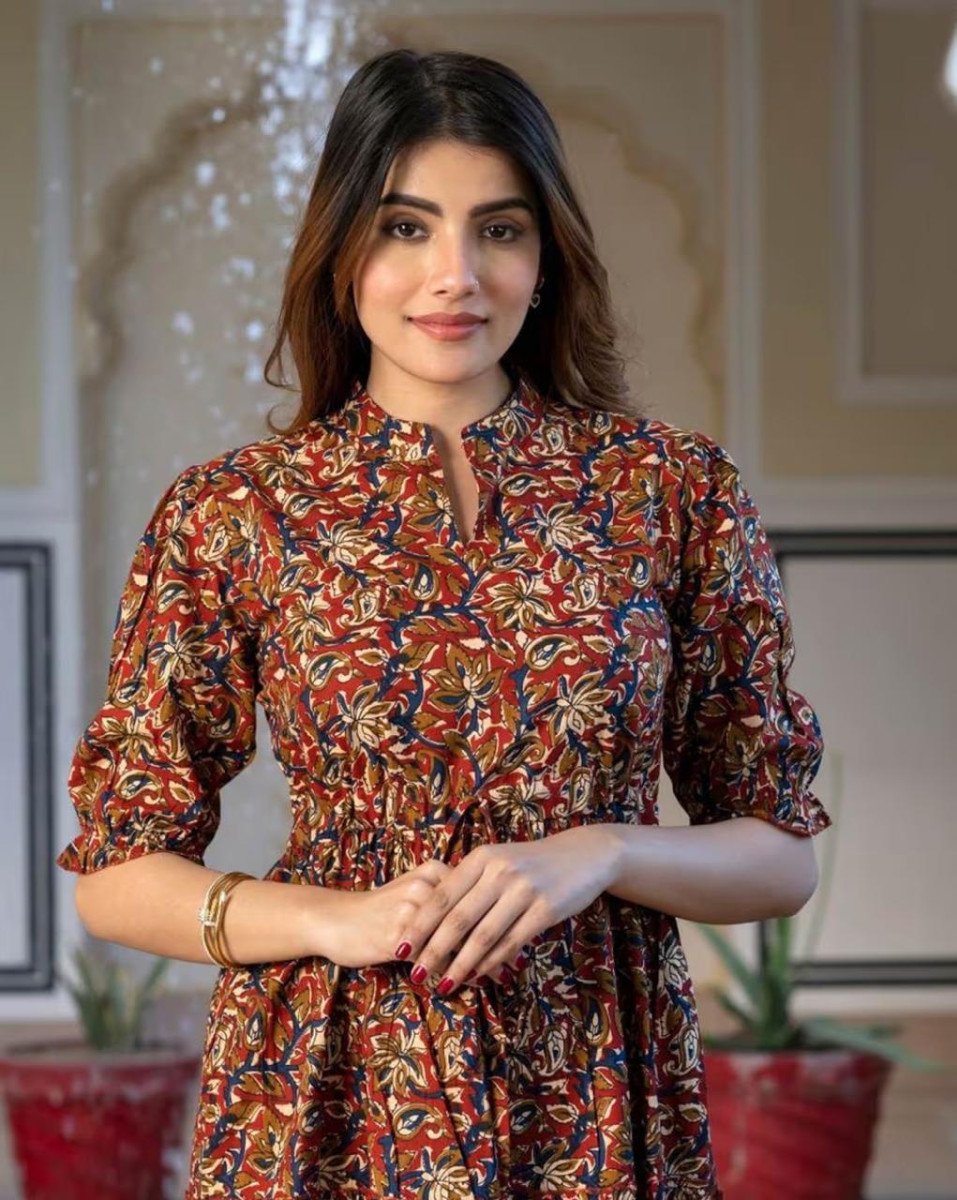 Raiyani Enterprise X Ag Women Printed Fit Flare Dress 346