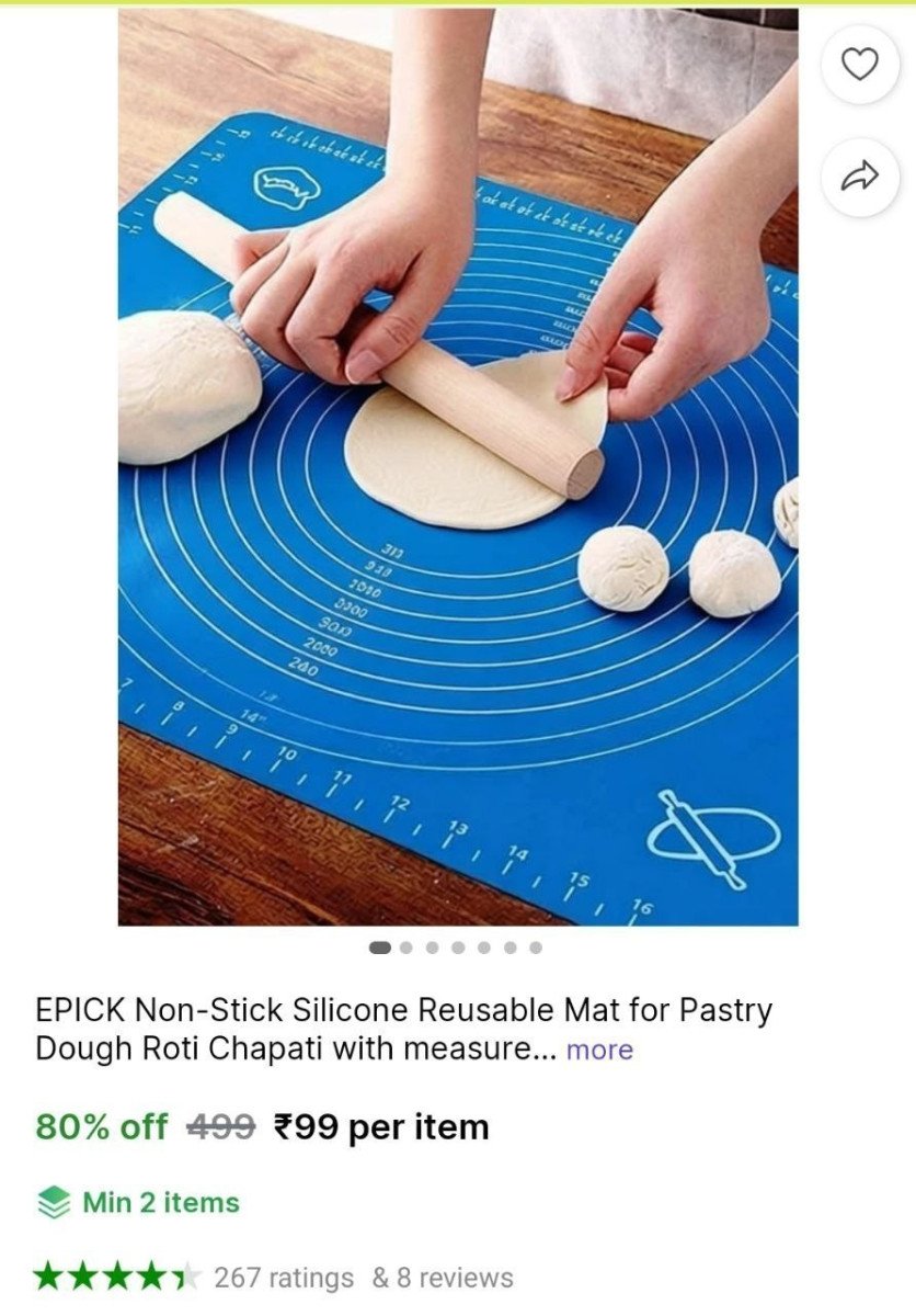 🔥  Silicone Baking Mat @ ₹99

🔗 

More Details 👉 

📢 Join WhatsApp Deals


#DealsHeaven #LootDeals #BestDeals
#deals 
#budgetfriendly 
#hotdeals
#trending
#dealoftheday
