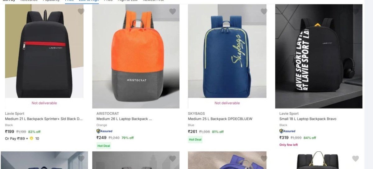 Upto 85% Off On Branded Backpacks. 

Master Link :     

Sky