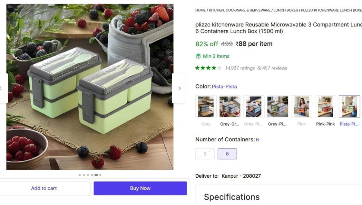 💥 3 Compartment Lunchbox @ ₹88



More Details 👉 

�