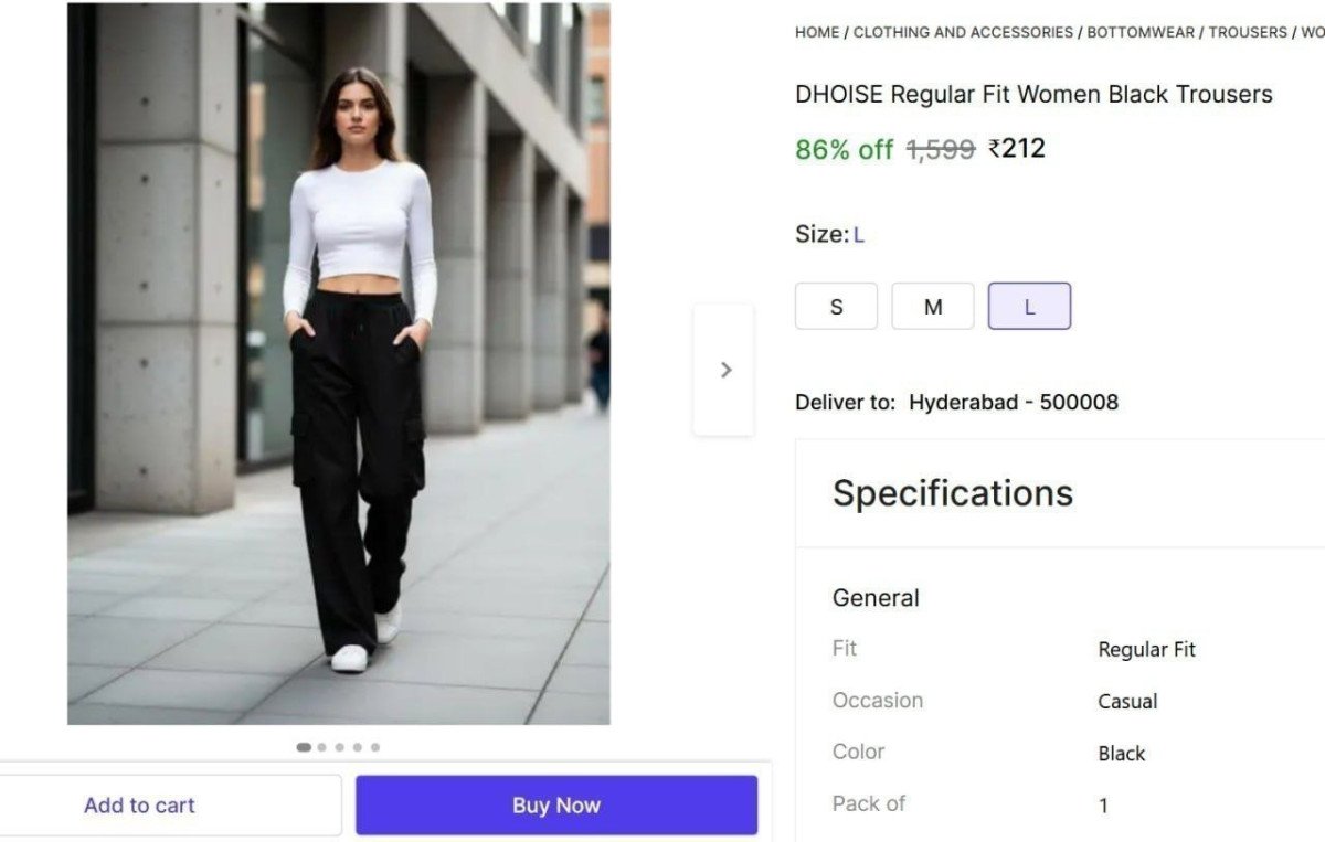 Women Regular Fit Black Trousers @ ₹212

 

More Details 👉 

📢 Join WhatsApp Deals


#DealsHeaven #LootDeals #BestDeals
#deals 
#budgetfriendly 
#hotdeals
#trending
#dealoftheday